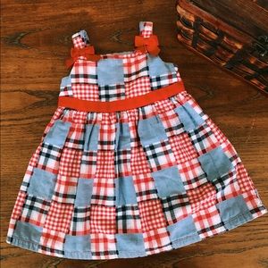 🆕Gymboree Red, White, Blue Patchwork Dress